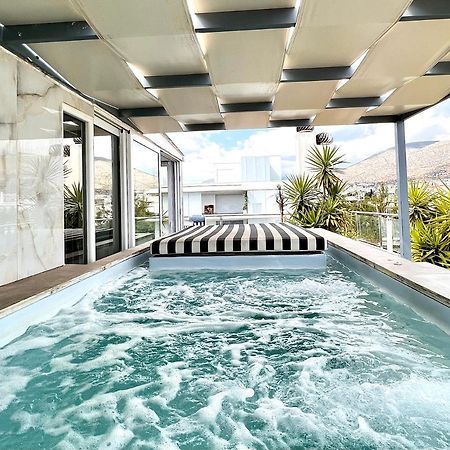 Citycenter Penthouse Mini Private Pool With Hydromassage And Great Town View Atena Exterior foto